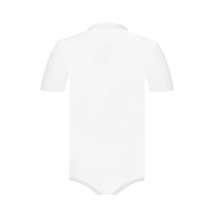 Landofgenie Mens Jumpsuit Polo Shirt Casual Style - White - landofgenie