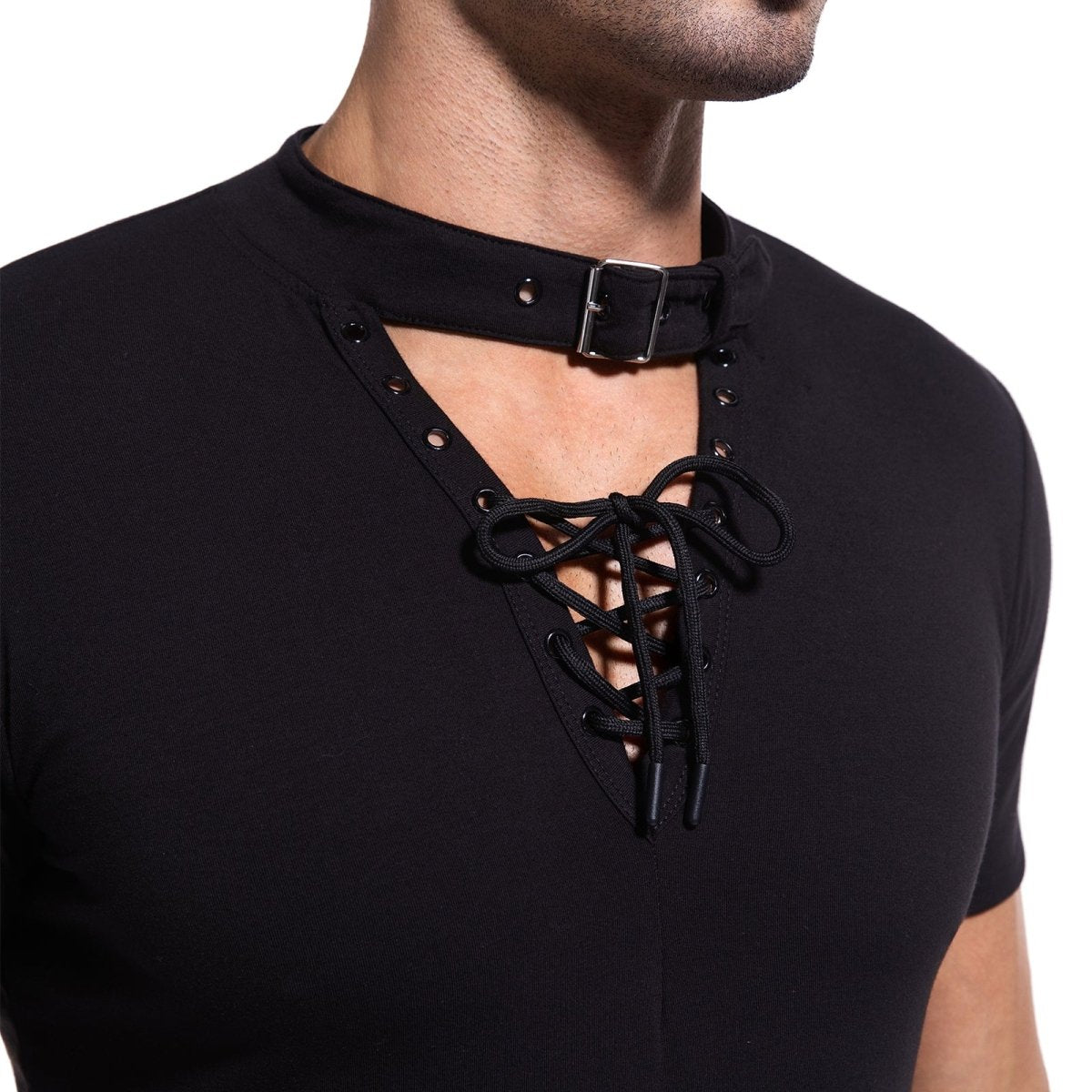 Landofgenie Mens jumpsuit short - Black - landofgenie