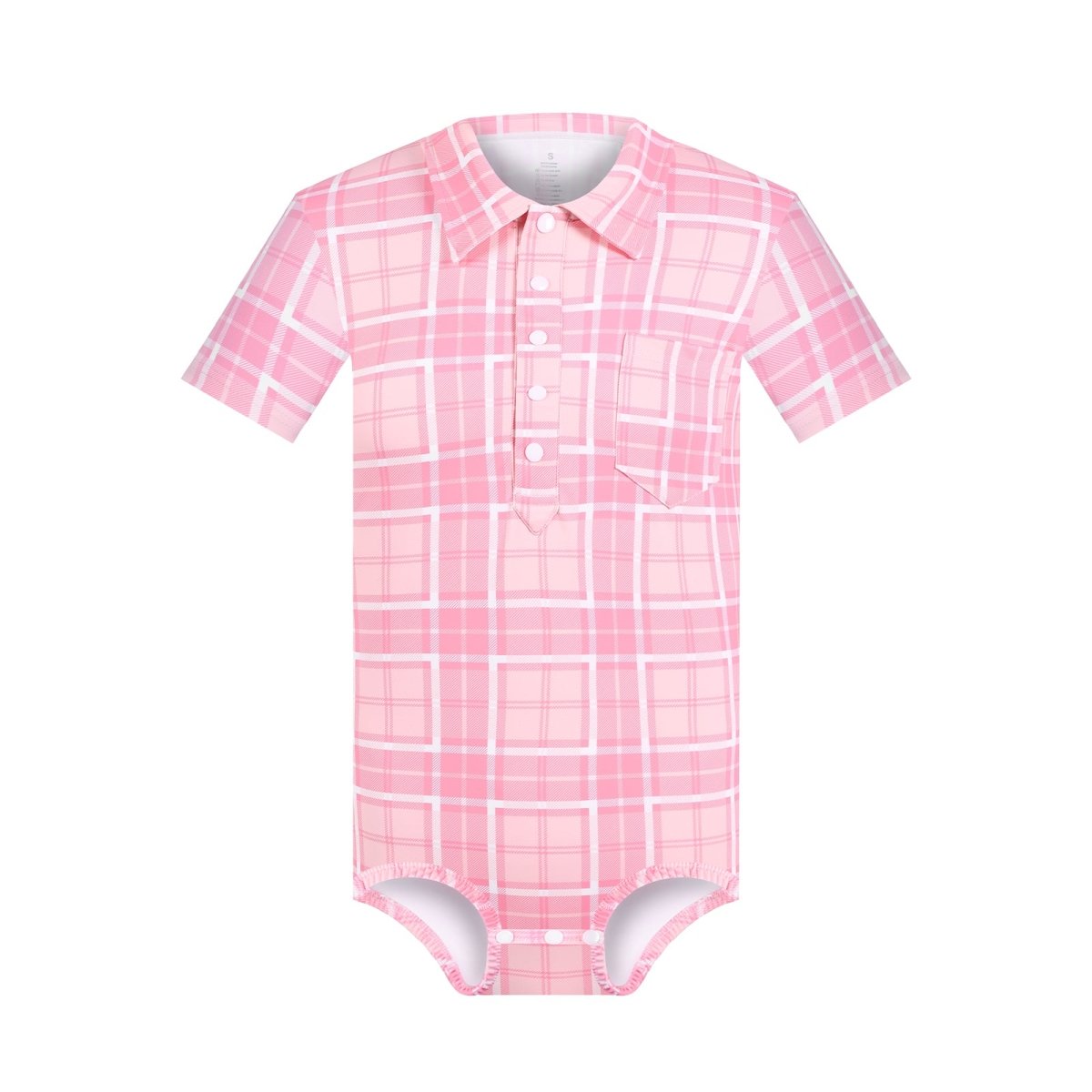 Landofgenie Mens Pink grid jumpsuit - landofgenie