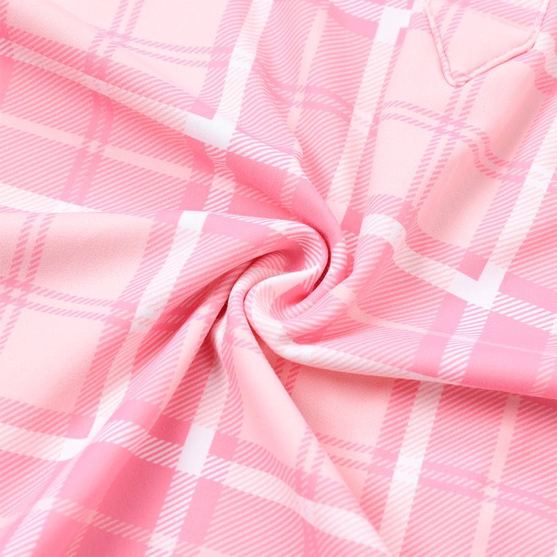 Landofgenie Mens Pink grid jumpsuit - landofgenie