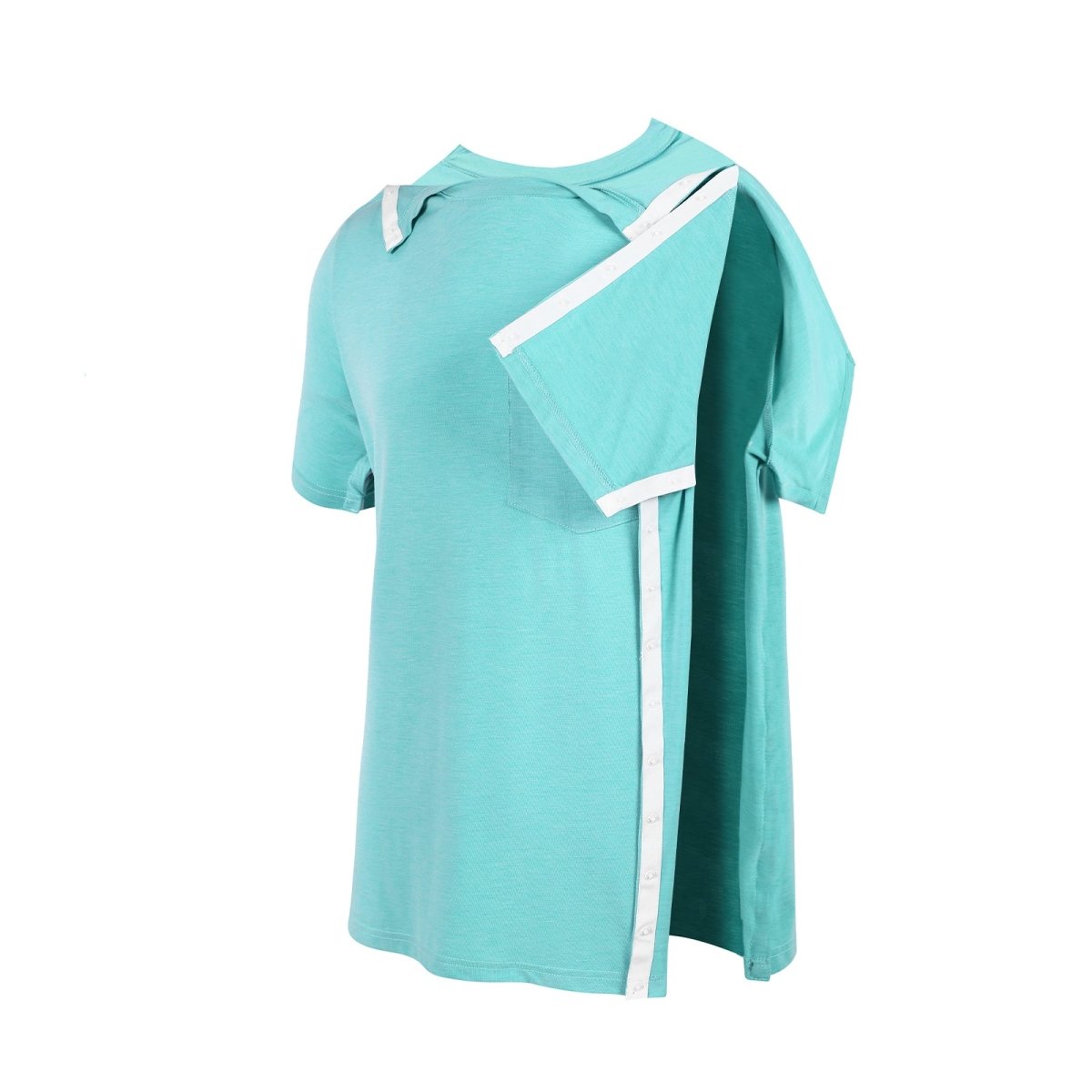 Landofgenie Mens Post - Shoulder Surgery Recovery Shirts - Green - landofgenie