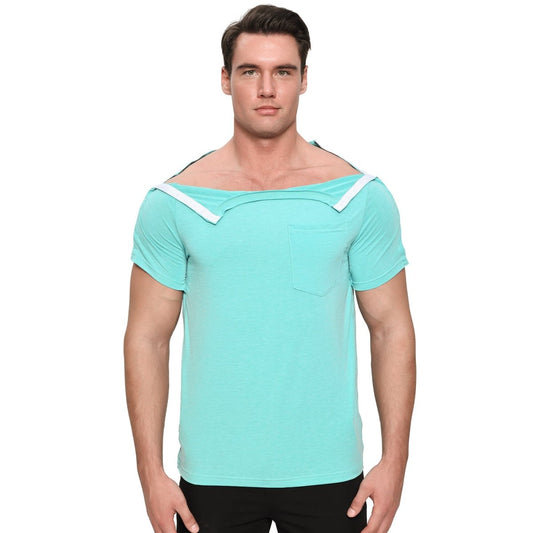 Landofgenie Mens Post - Shoulder Surgery Recovery Shirts - Green - landofgenie