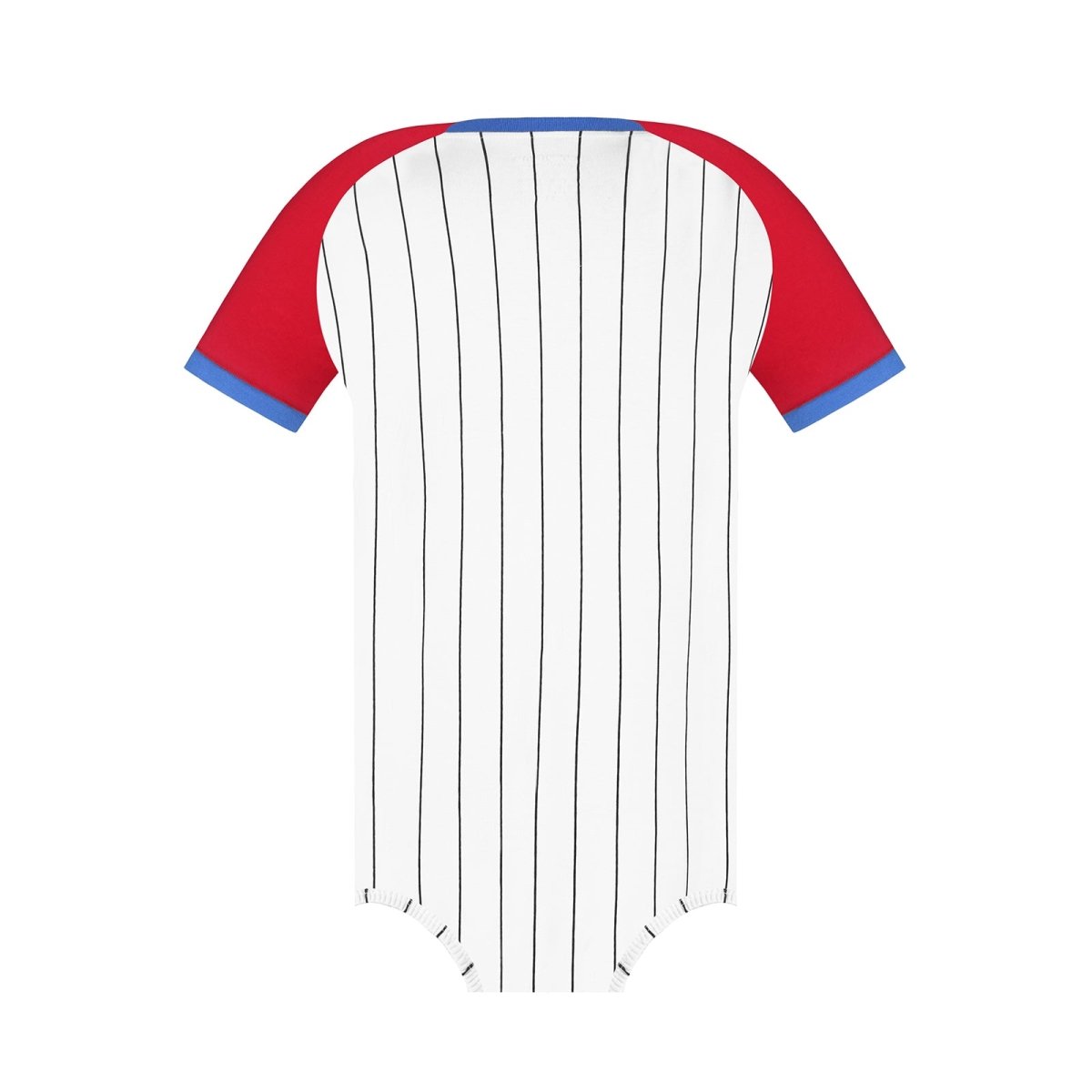 Landofgenie Mens Print Baseball Striped Onesie - Red - landofgenie