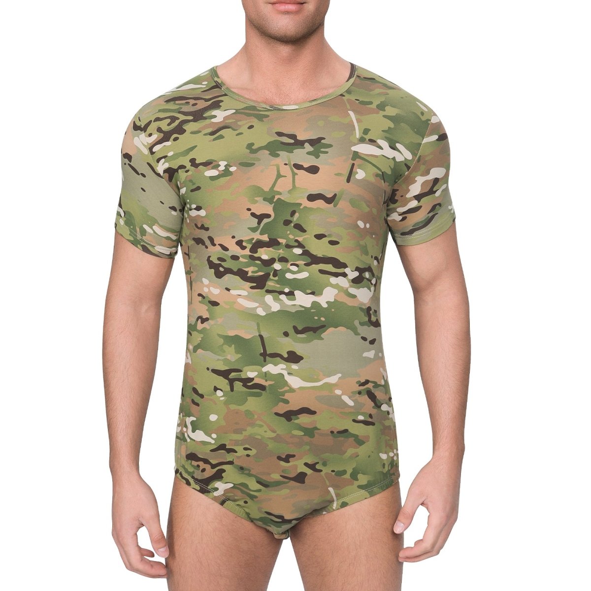 Landofgenie Mens Print Onesie - Camo Green - landofgenie