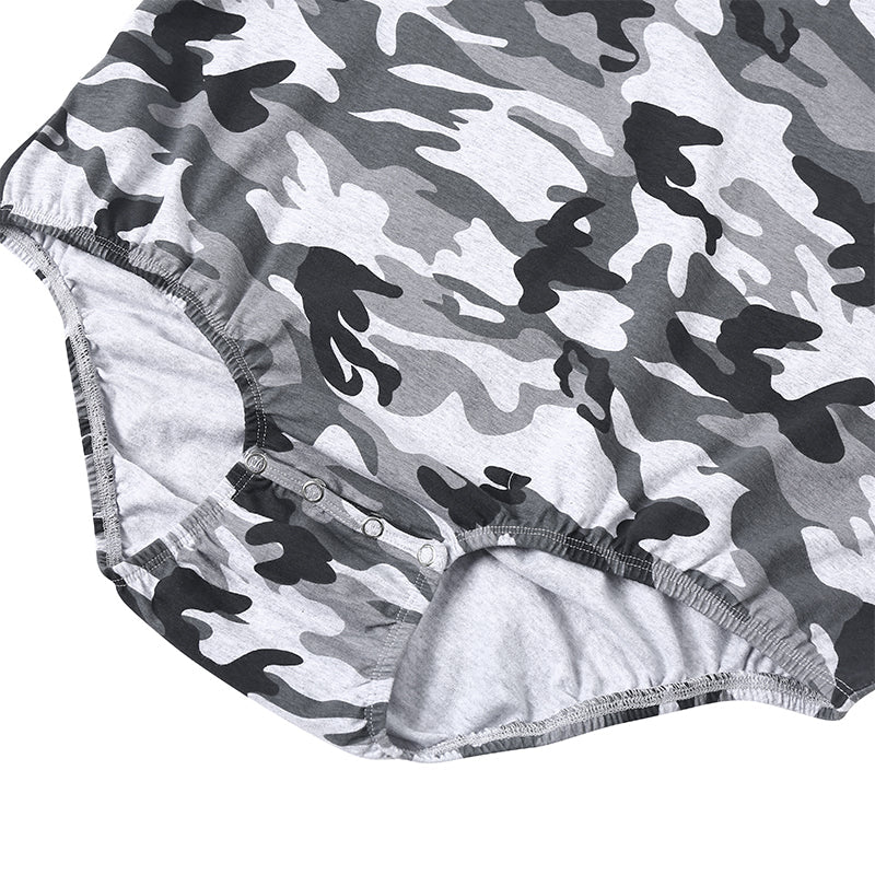 Landofgenie Mens Print Onesie - Camo Lt Grey - landofgenie