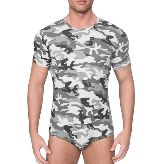 Landofgenie Mens Print Onesie - Camo Lt Grey - landofgenie