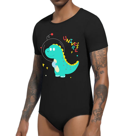 Landofgenie Mens Print Onesie - Dinosaur Neil - landofgenie