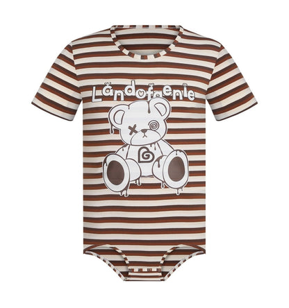 Landofgenie Mens Print Stripe Onesie - Bear - landofgenie