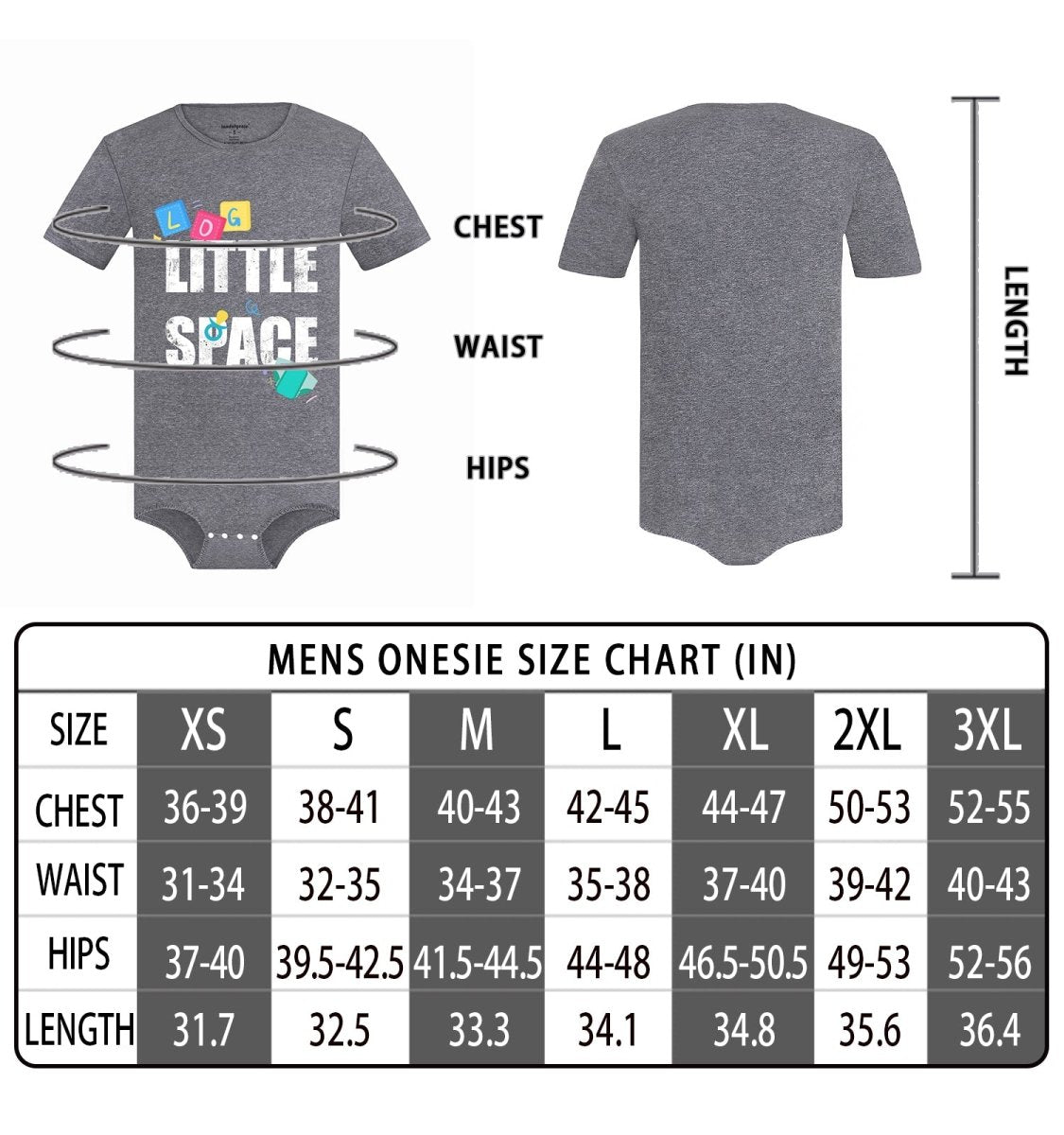 Landofgenie Mens Print Stripe Onesie - littlespace - landofgenie