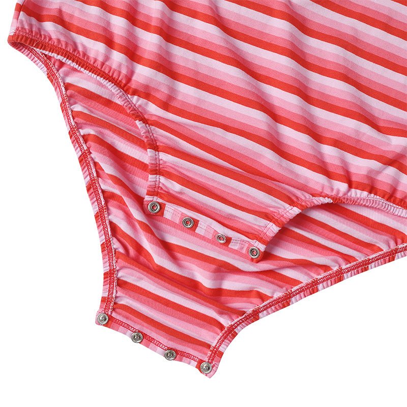 Landofgenie Mens Print Stripe Onesie - Punk Bunny - landofgenie