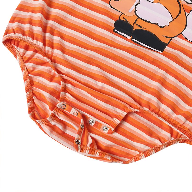 Landofgenie Mens Print Stripe Onesie - Snackie time - landofgenie