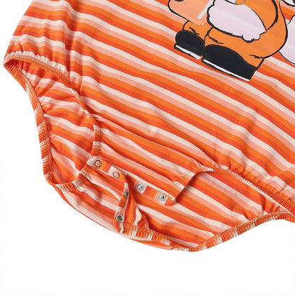 Landofgenie Mens Print Stripe Onesie - Snackie time - landofgenie