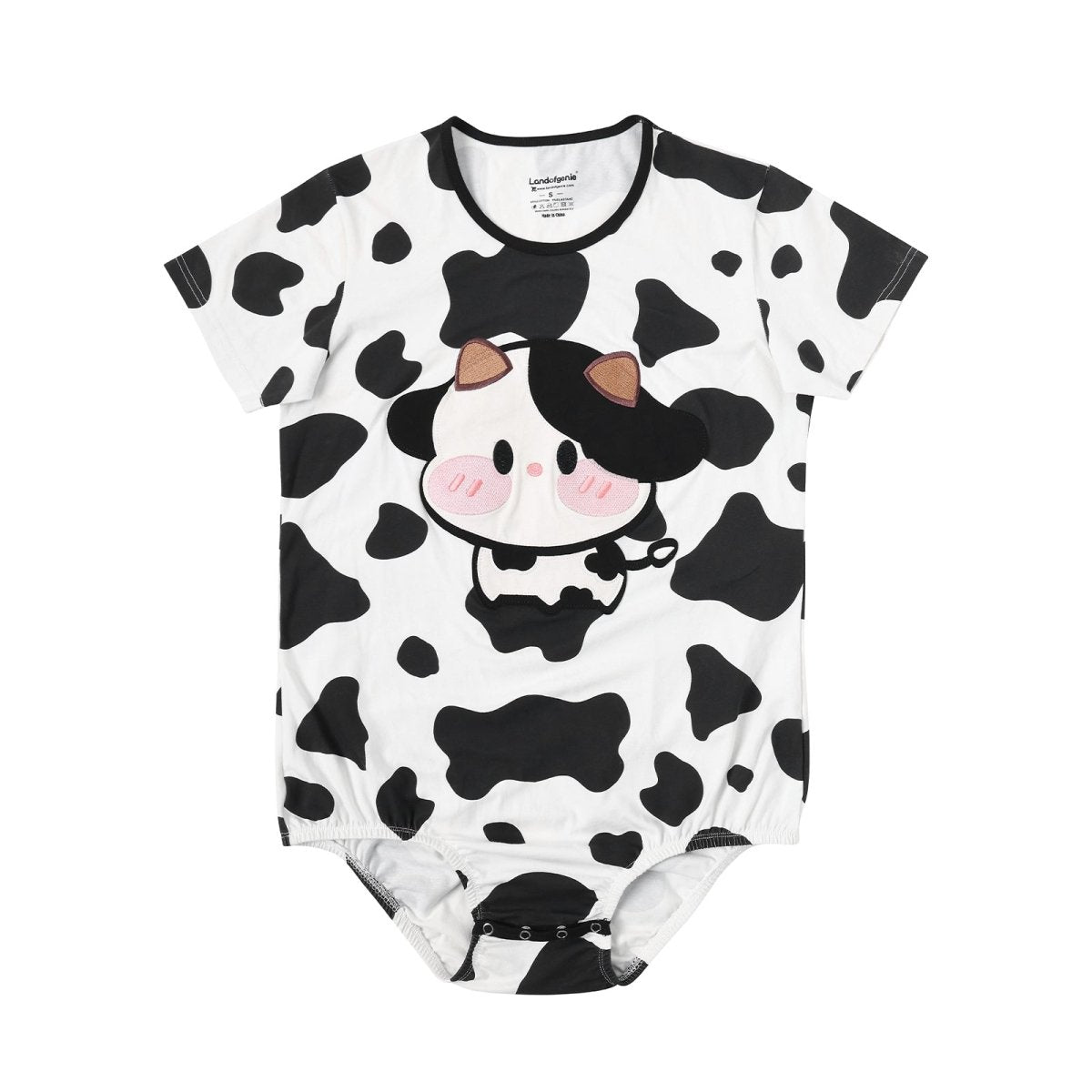 Landofgenie Mens Romper Cow Print Jumpsuit - landofgenie