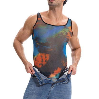 Landofgenie Mens Sexy One Piece Lingerie - Iridescent - landofgenie