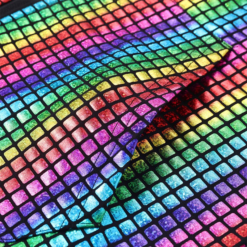 Landofgenie Mens Shiny Metallic Zip Up Sleeveless Hooded Vest T Shirt - Red blue - landofgenie