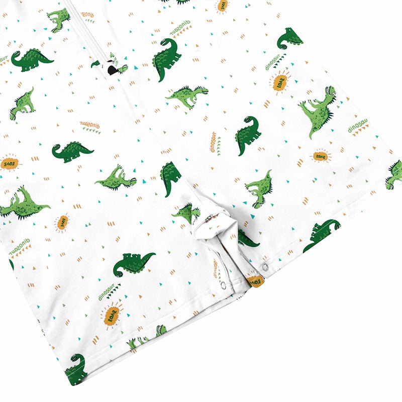 Landofgenie Mens Short Sleeve Onesie Piece Pajama - Ancient Dinosaurs - landofgenie
