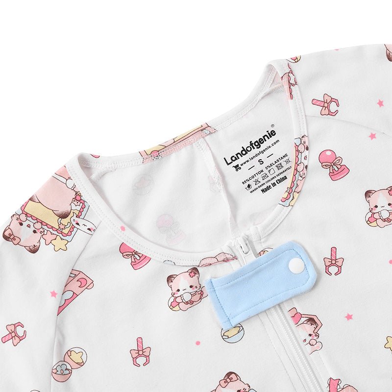 Landofgenie Mens Short Sleeve Onesie Piece Pajama - Bear - landofgenie