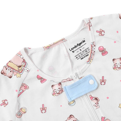 Landofgenie Mens Short Sleeve Onesie Piece Pajama - Bear - landofgenie