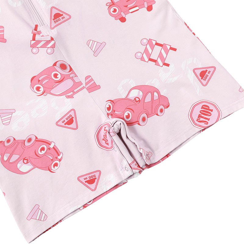 Landofgenie Mens Short Sleeve Onesie Piece Pajama - Car - landofgenie