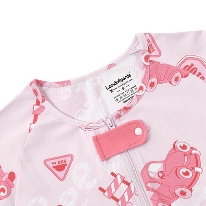Landofgenie Mens Short Sleeve Onesie Piece Pajama - Car - landofgenie