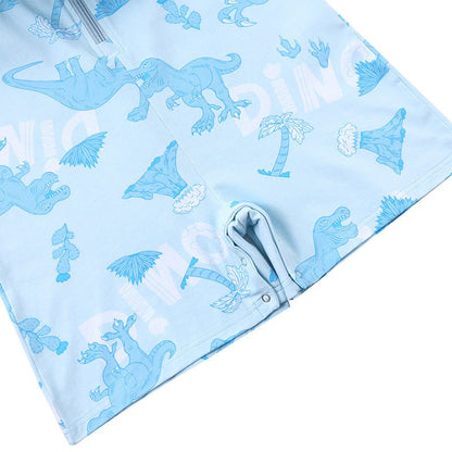Landofgenie Mens Short Sleeve Onesie Piece Pajama - Dinosaur - landofgenie