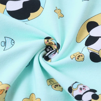 Landofgenie Mens Short Sleeve Onesie Piece Pajama - Panda - landofgenie