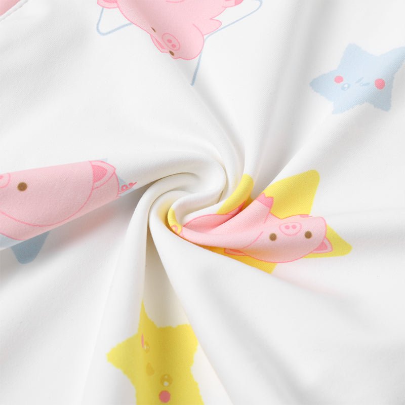 Landofgenie Mens Short Sleeve Onesie Piece Pajama - Piggy - landofgenie