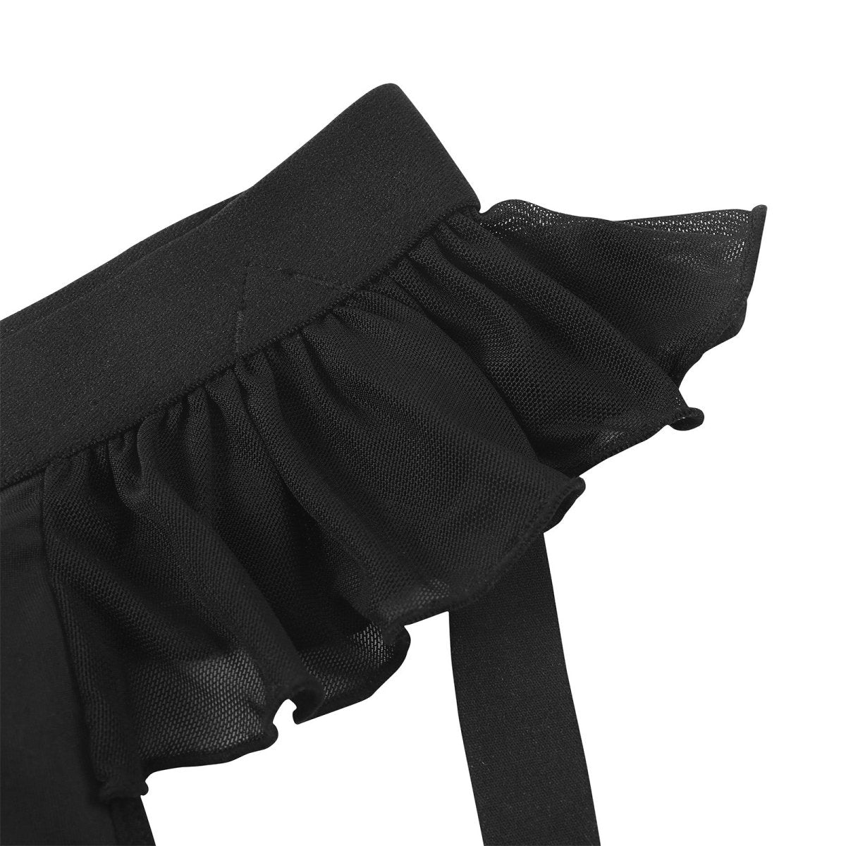 Landofgenie Men's Sissy Gay Lace underwear - Black - landofgenie