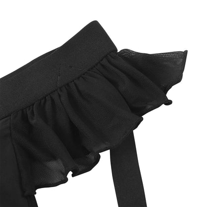 Landofgenie Men's Sissy Gay Lace underwear - Black - landofgenie