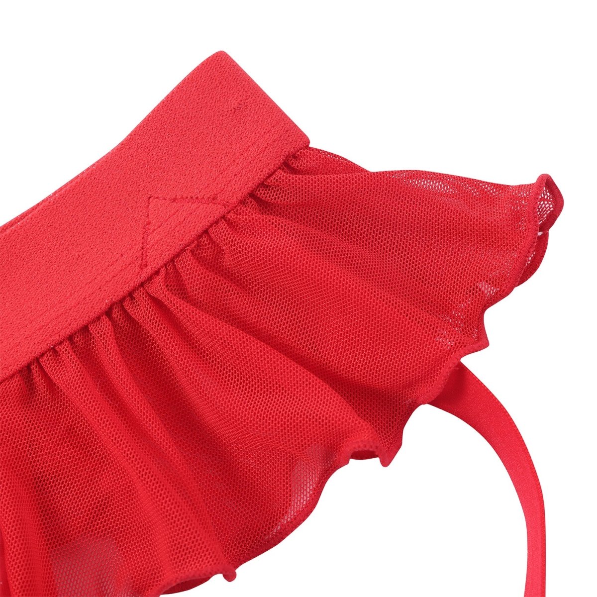 Landofgenie Men's Sissy Gay Lace underwear - Red - landofgenie
