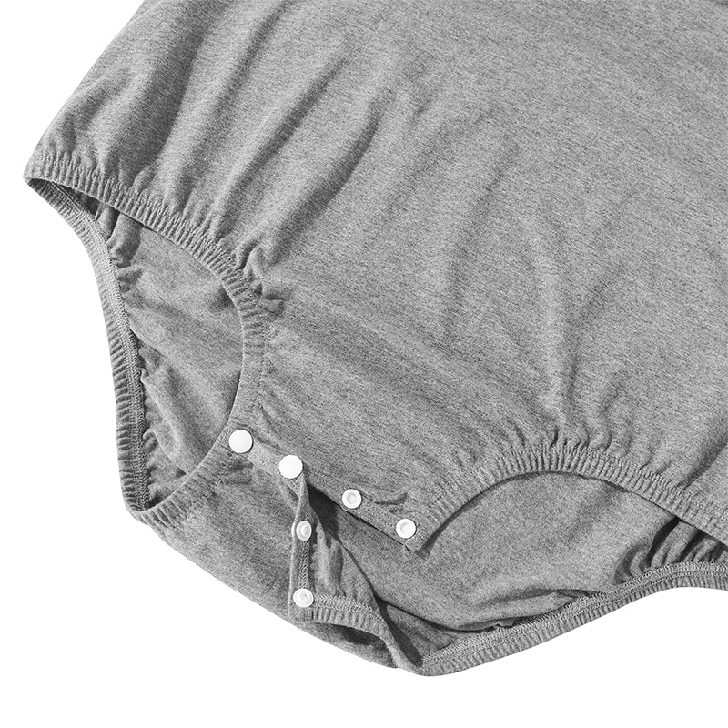 Landofgenie Mens Solid Hooded Onesie - Grey Color - landofgenie