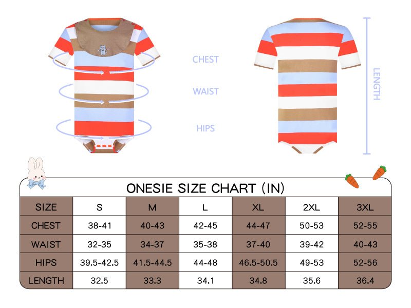 Landofgenie Mens Striped Onesie with bibs - Dancing Kitty - landofgenie