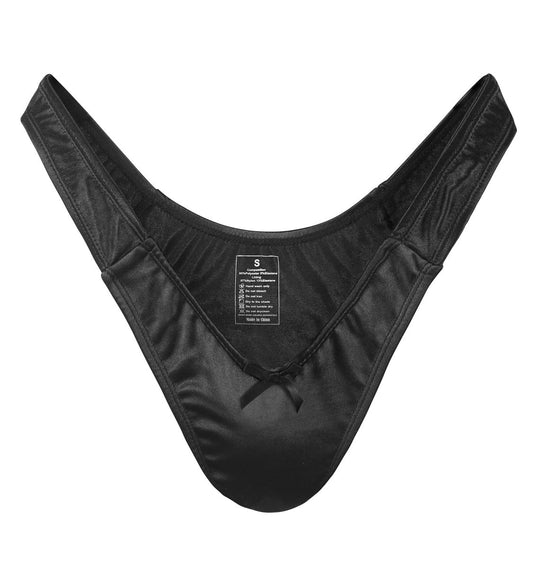 Landofgenie No gender hiding Thong Tucking Gaff Panties - Black - landofgenie