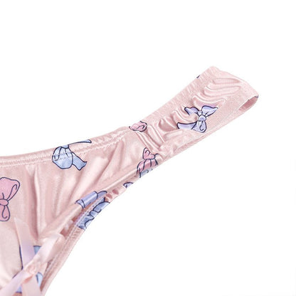 Landofgenie No gender hiding Thong Tucking Gaff Panties - Bowknot - landofgenie