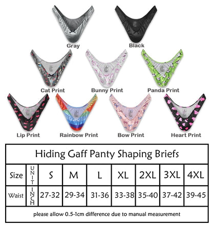 Landofgenie No gender hiding Thong Tucking Gaff Panties - Love - landofgenie