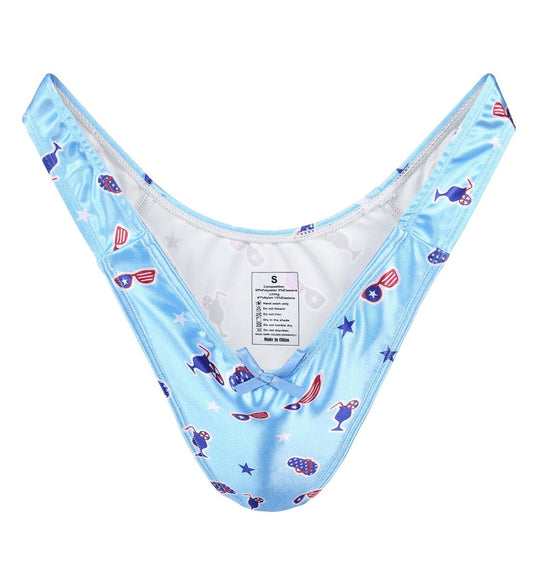 Landofgenie No gender hiding Thong Tucking Gaff Panties - Lt Blue - landofgenie