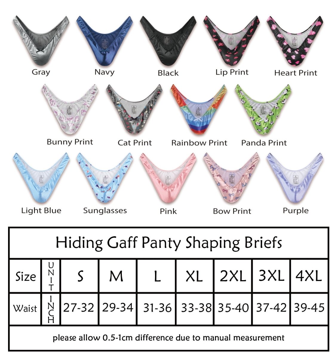 Landofgenie No gender hiding Thong Tucking Gaff Panties - Pink - landofgenie