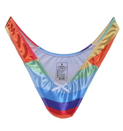 Landofgenie No gender hiding Thong Tucking Gaff Panties - Rainbow - landofgenie