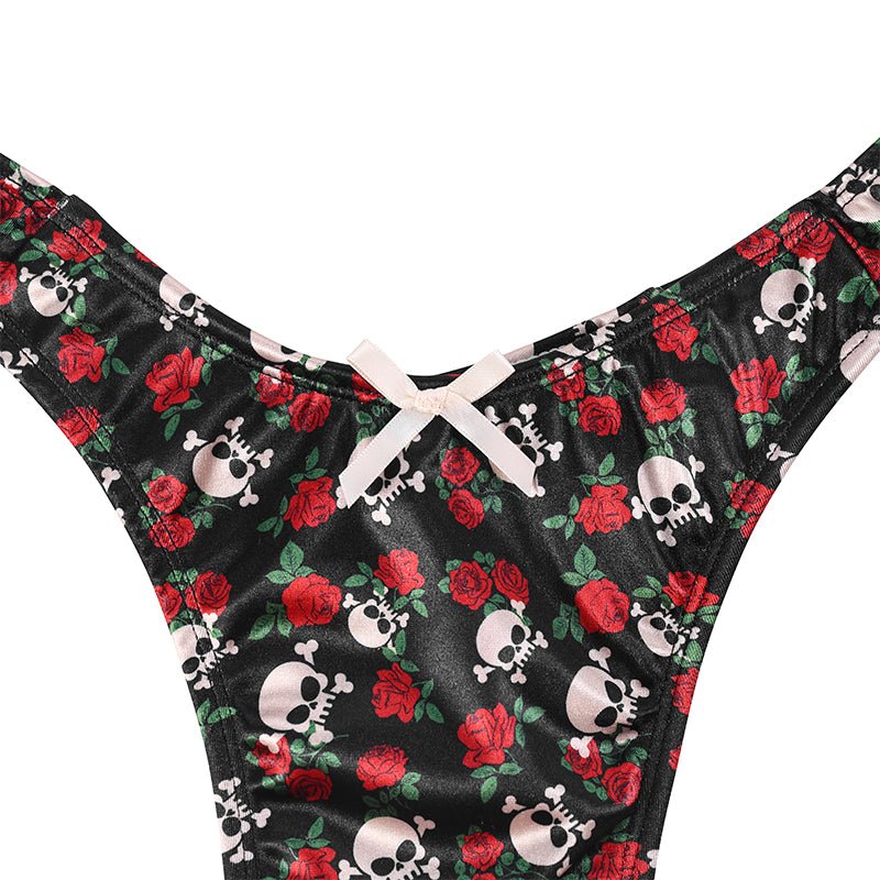 Landofgenie No gender hiding Thong Tucking Gaff Panties - Skull - landofgenie
