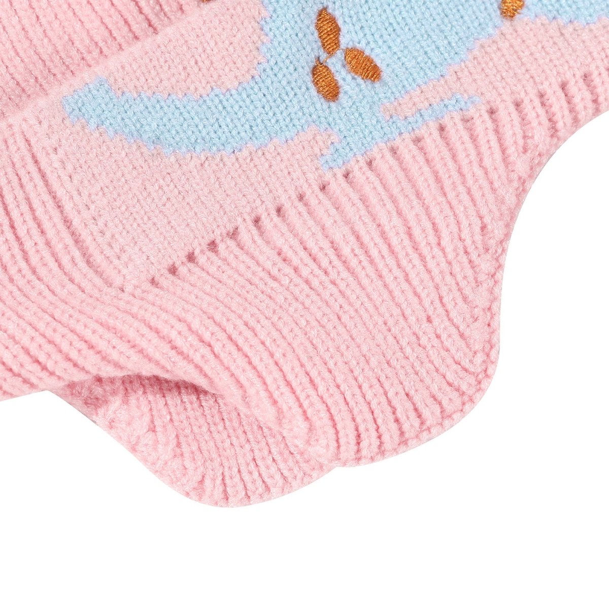 Landofgenie One Size Cotton Knitting Dinosaur Cap - Pink - landofgenie