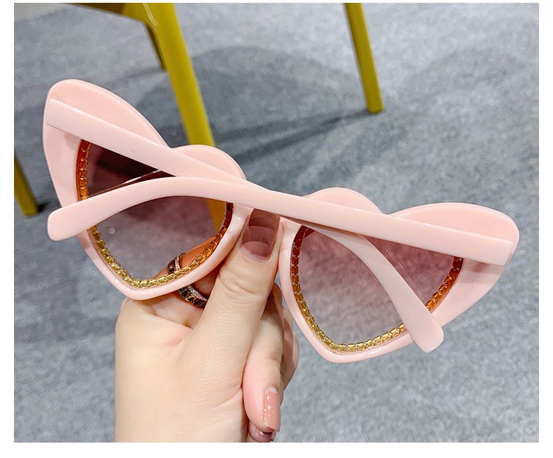 Landofgenie Sunglasses Party Peach Heart Glasses - Pink - landofgenie