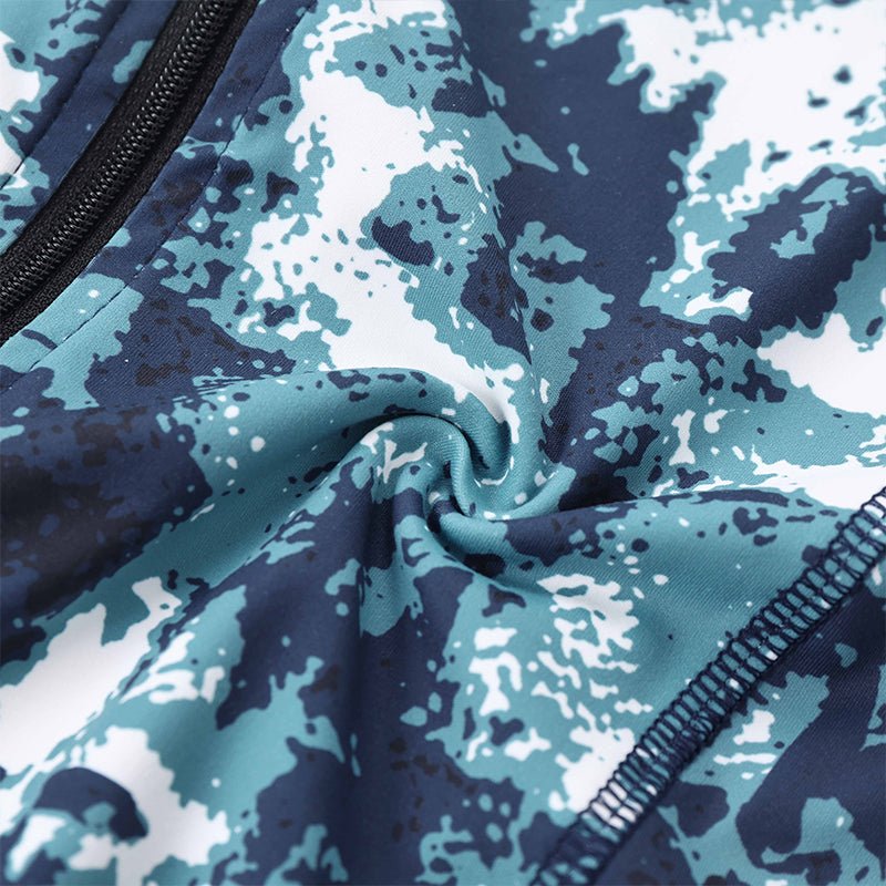 Landofgenie Take Down Singlet Jock with Zipper - Camo Blue - landofgenie