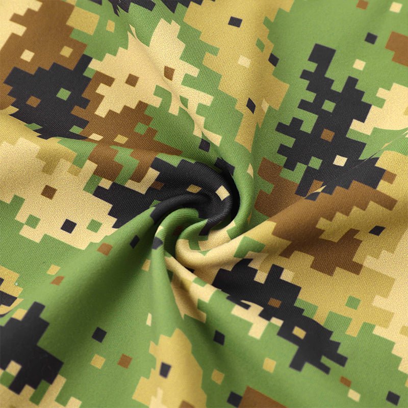 Landofgenie Take Down Singlet Jock with Zipper - Camo Yellow - landofgenie