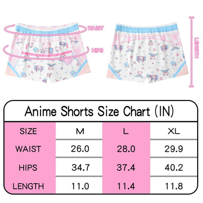 Landofgenie Unisex Cartoon Shorts - Bear - landofgenie