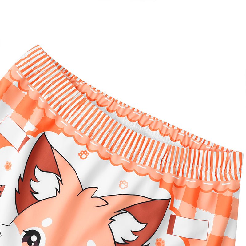 Landofgenie Unisex Cartoon Shorts - Fox - landofgenie