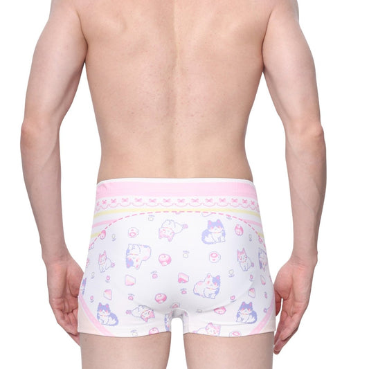 Landofgenie Unisex Cartoon Shorts - Pixel Cat - landofgenie