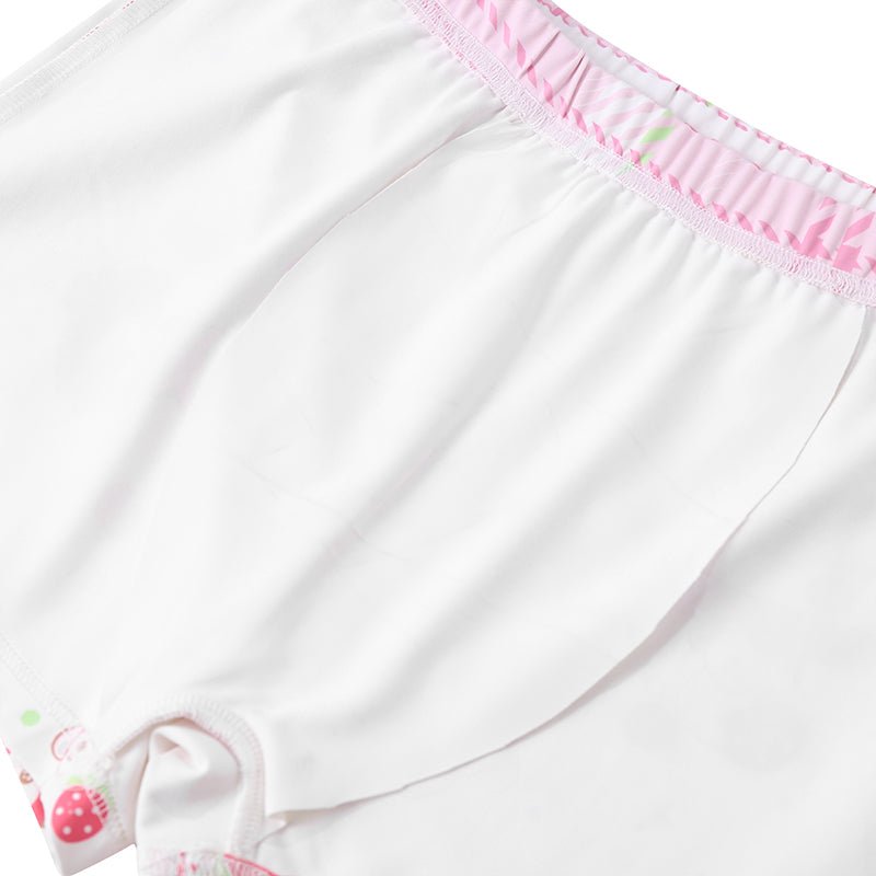Landofgenie Unisex Cartoon Shorts - Strawberry Cow - landofgenie