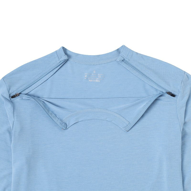 Landofgenie Unisex Post Shoulder Surgery Shirts - Blue - landofgenie