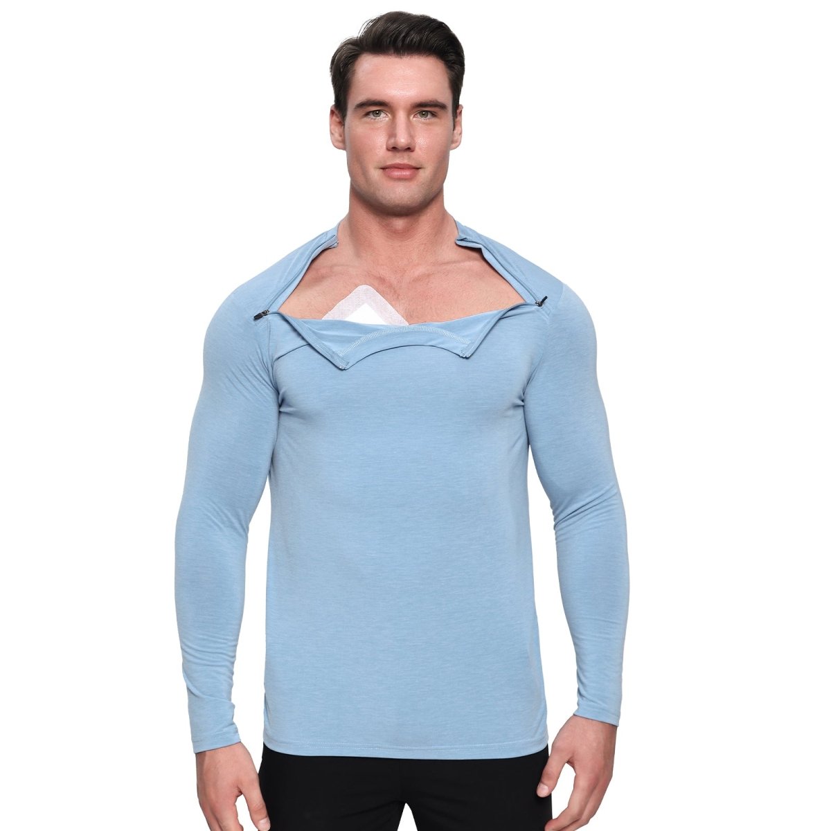 Landofgenie Unisex Post Shoulder Surgery Shirts - Blue - landofgenie
