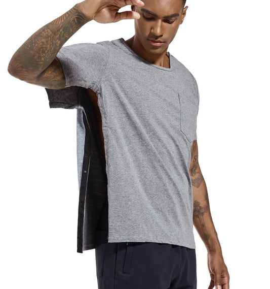 Landofgenie Unisex Post Shoulder Surgery Shirts - Gray - landofgenie